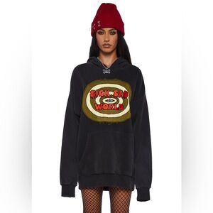 Dolls Kill x Daria Warped Television Oversized Hoodie